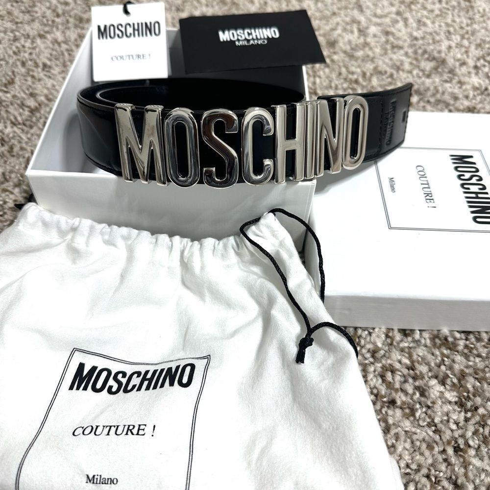 Moschino Logo belt